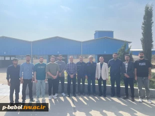 بازدید علمی دانشجویان مهندسی برق دانشگاه ملی مهارت پسران بابل از گروه صنعتی فولاد بهمن 2
