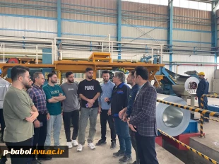 بازدید علمی دانشجویان مهندسی برق دانشگاه ملی مهارت پسران بابل از گروه صنعتی فولاد بهمن 5