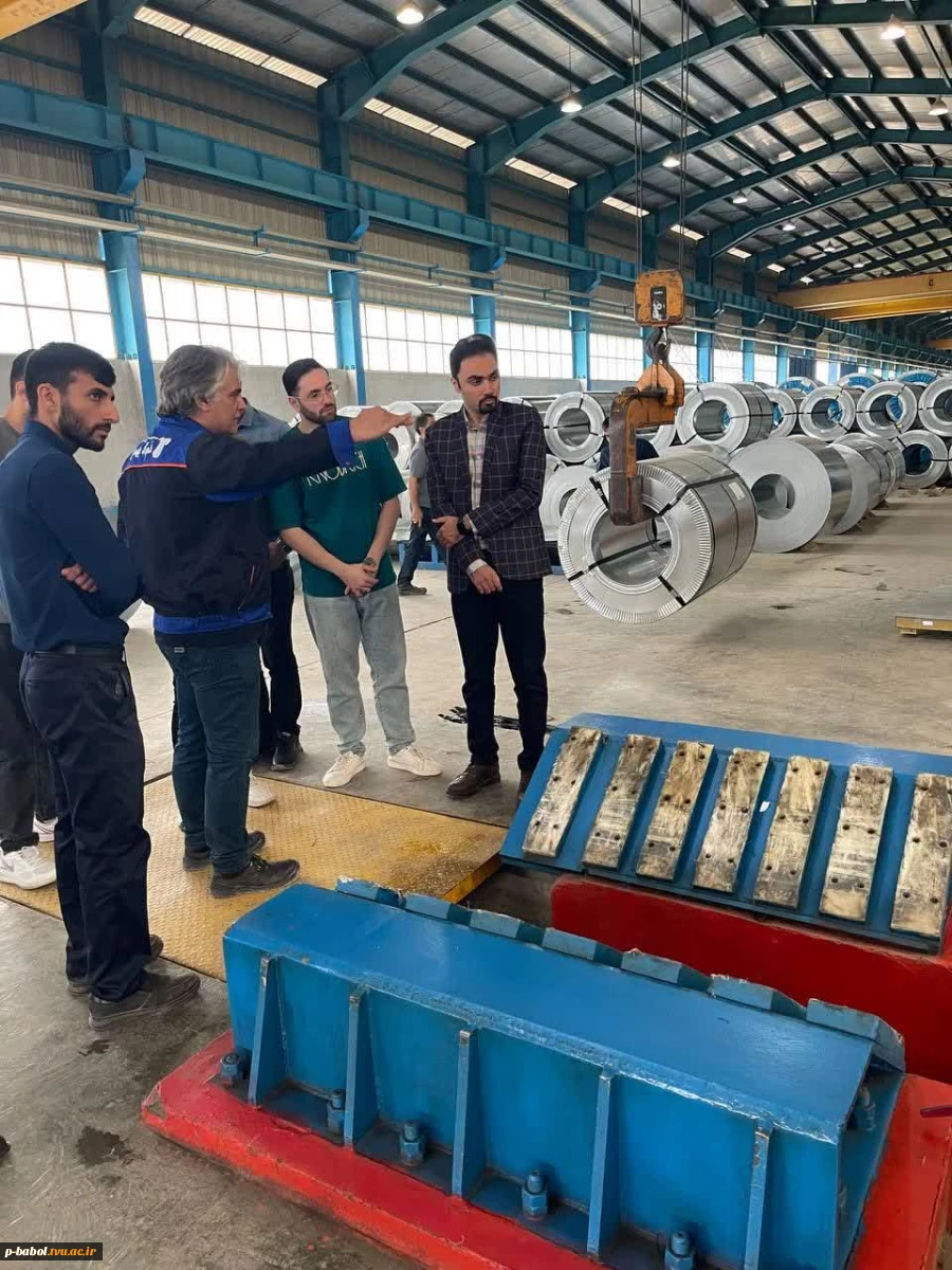 بازدید علمی دانشجویان مهندسی برق دانشگاه ملی مهارت پسران بابل از گروه صنعتی فولاد بهمن 6