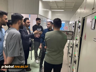 بازدید علمی دانشجویان مهندسی برق دانشگاه ملی مهارت پسران بابل از گروه صنعتی فولاد بهمن 7