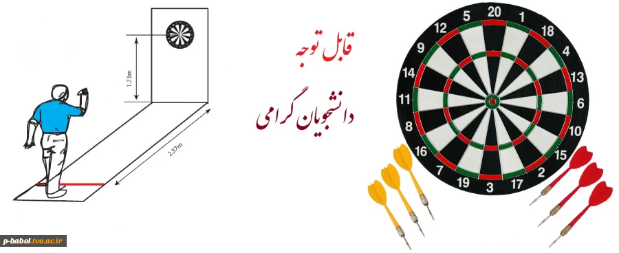 قابل توجه دانشجویانی که مقام استانی و کشوری در رشته "دارت" دارند : 2