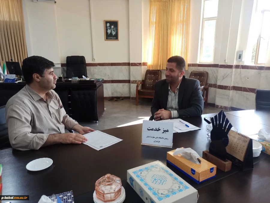 بازدید رئیس دانشگاه ملی مهارت مازندران از دانشکده پسران بابل
 9