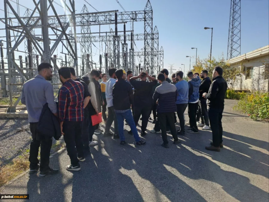 بازدید علمی دانشجویان رشته برق دانشگاه ملی مهارت واحد پسران بابل از پست 20/63/230 کیلو ولت بابل 4